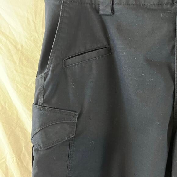 5.11 Tactical  Cargo Pants Mens 38 x 30 Navy Blue  Gusseted Ripstop Canvas 74521 - Picture 6 of 8